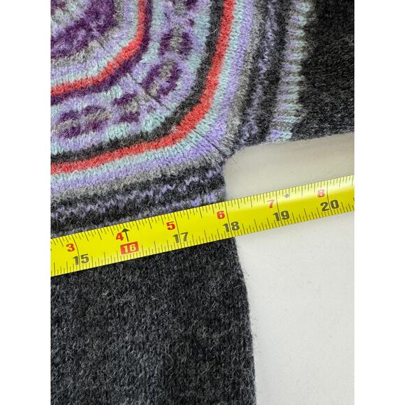 Vintage Y2K 90s Best Authentic True Mark Gray Womens Size Medium Sweater Wool - Picture 7 of 7